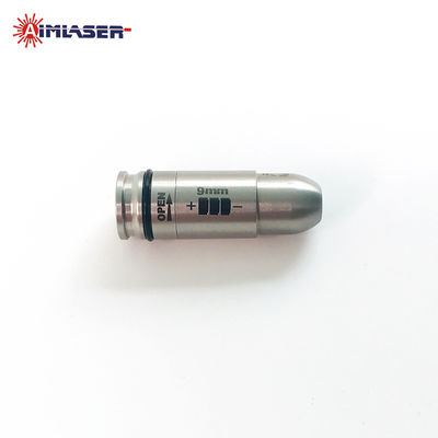 Dry Fire Training 9x19mm Laser Bullet Silver Plated Red/IR Laser Trainer Cartridge